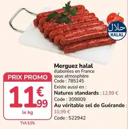 Promocash Merguez halal offre