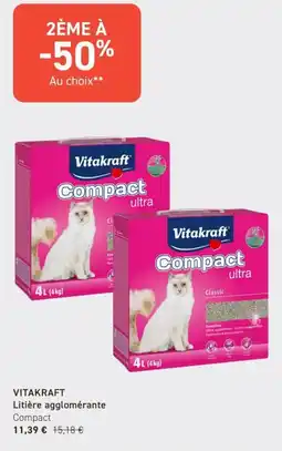 Tom&Co VITAKRAFT Litière agglomérante Compact offre