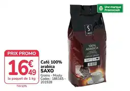 Promocash SAXO Café 100% arabica offre