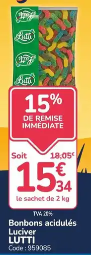 Promocash LUTTI Bonbons acidulés offre