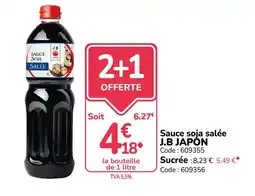 Promocash J.B JAPON Sauce soja salée offre