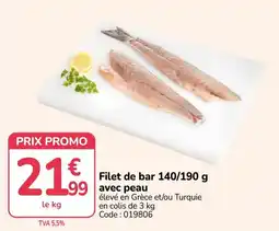 Promocash Filet de bar offre