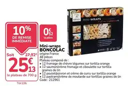 Promocash BONCOLAC Mini-wraps offre