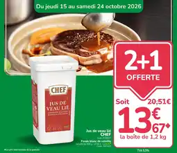 Promocash CHEF Jus de veau lié offre
