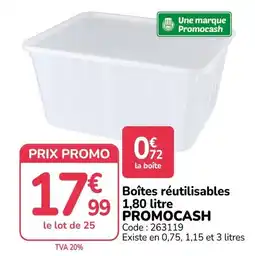 Promocash PROMOCASH Boîtes réutilisables offre