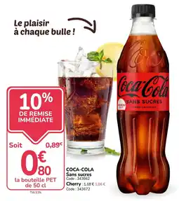 Promocash Coca-Cola Sans sucres offre
