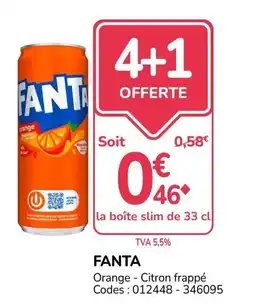 Promocash FANTA Orange - Citron frappé offre