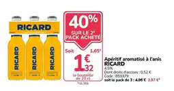 Promocash RICARD Apéritif aromatisé à l'anis offre