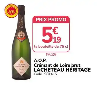 LACHETEAU HERITAGE Crémant de Loire brut