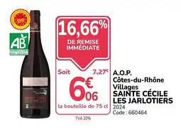 Promocash LES JARLOTIERS SAINT CÉCILE offre