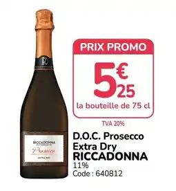 Promocash RICCADONNA D.O.C. Prosecco Extra Dry offre