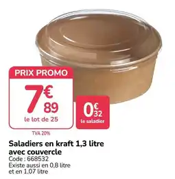 Promocash Saladiers en kraft offre