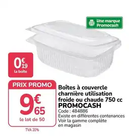 Promocash Promocash Boîtes à couvercle charnière offre