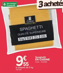 Promocash En cuisine spaghetti offre