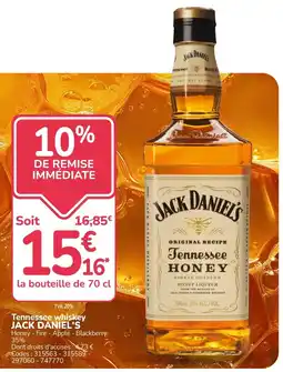 Promocash JACK DANIEL'S Tennessee Honey offre