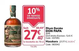 Promocash DON PAPA Rhum Baroko offre