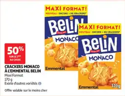 Auchan Belin Crackers Monaco a l'emmental offre