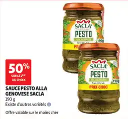 Auchan Sacla Sauce Pesto alla Genovese offre