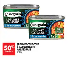 Auchan Cassegrain légumes couscous offre