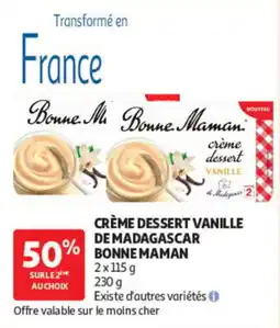 Auchan Bonne Maman Crème dessert vanille offre
