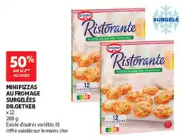 Auchan DR.OETKER MINI PIZZAS AU FROMAGE offre
