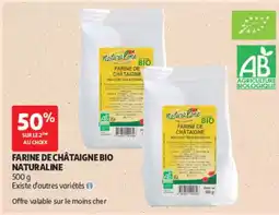 Auchan Naturaline Farine de châtaigne bio offre