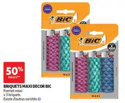 Auchan BIC Briquets Maxi Decor offre