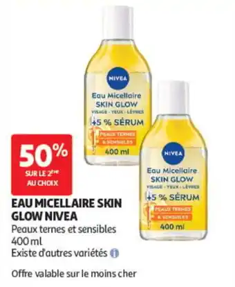 Nivea eau micellaire skin glow