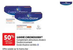 Auchan Chronodorm comprimé flash offre