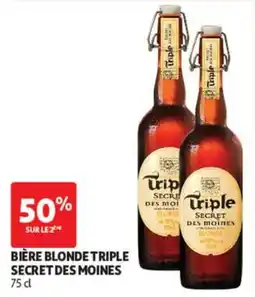Auchan Triple Secret des Moines Bière blonde triple offre