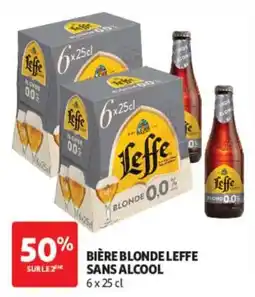 Auchan Leffe Bière blonde sans alcool offre