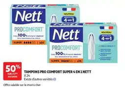 Auchan Nett Tampons Pro Comfort Super offre