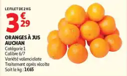 Auchan ORANGES À JUS AUCHAN offre
