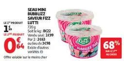 Auchan LUTTI SEAU MINI BUBBLIZZ offre
