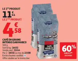 Auchan SAN MARCO Café en grains offre