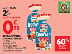 Auchan Harrys doowap pépites chocolat offre