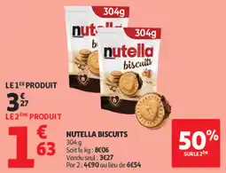 Auchan Nutella biscuits offre