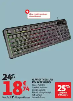 Auchan G-LAB CLAVIER THE KEYS CAESIUM EX offre