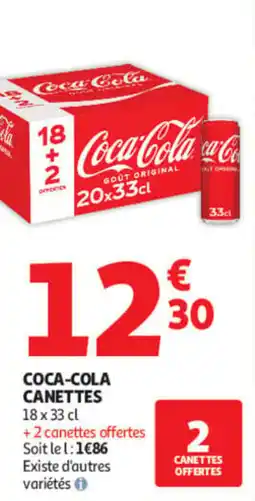 Auchan Coca-Cola Canettes offre