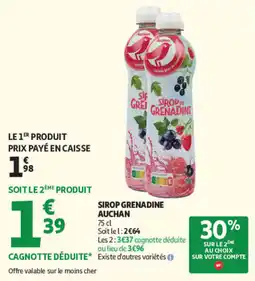 Auchan Auchan Sirop Grenadine offre