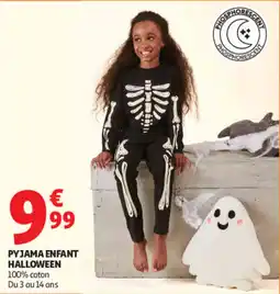 Auchan PYJAMA ENFANT HALLOWEEN offre