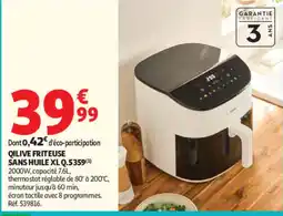 Auchan QILIVE FRITEUSE SANS HUILE offre