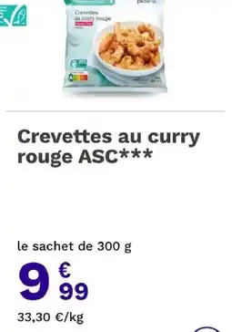 Picard Picard Crevettes au curry rouge offre