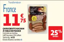 Auchan Auchan Choucroute garnie offre