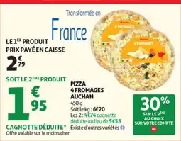 Auchan Auchan Pizza 4 Fromages offre