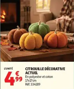 Auchan CITROUILLE DÉCORATIVE offre