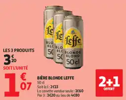 Auchan Leffe Bière blonde offre