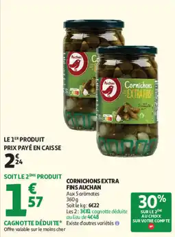 Auchan Cornichons Extra Fins Auchan offre