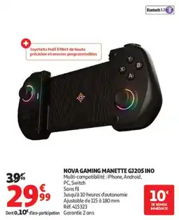 Auchan NOVA GAMING MANETTE GJ205 INO offre