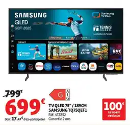 Auchan SAMSUNG TV QLED offre